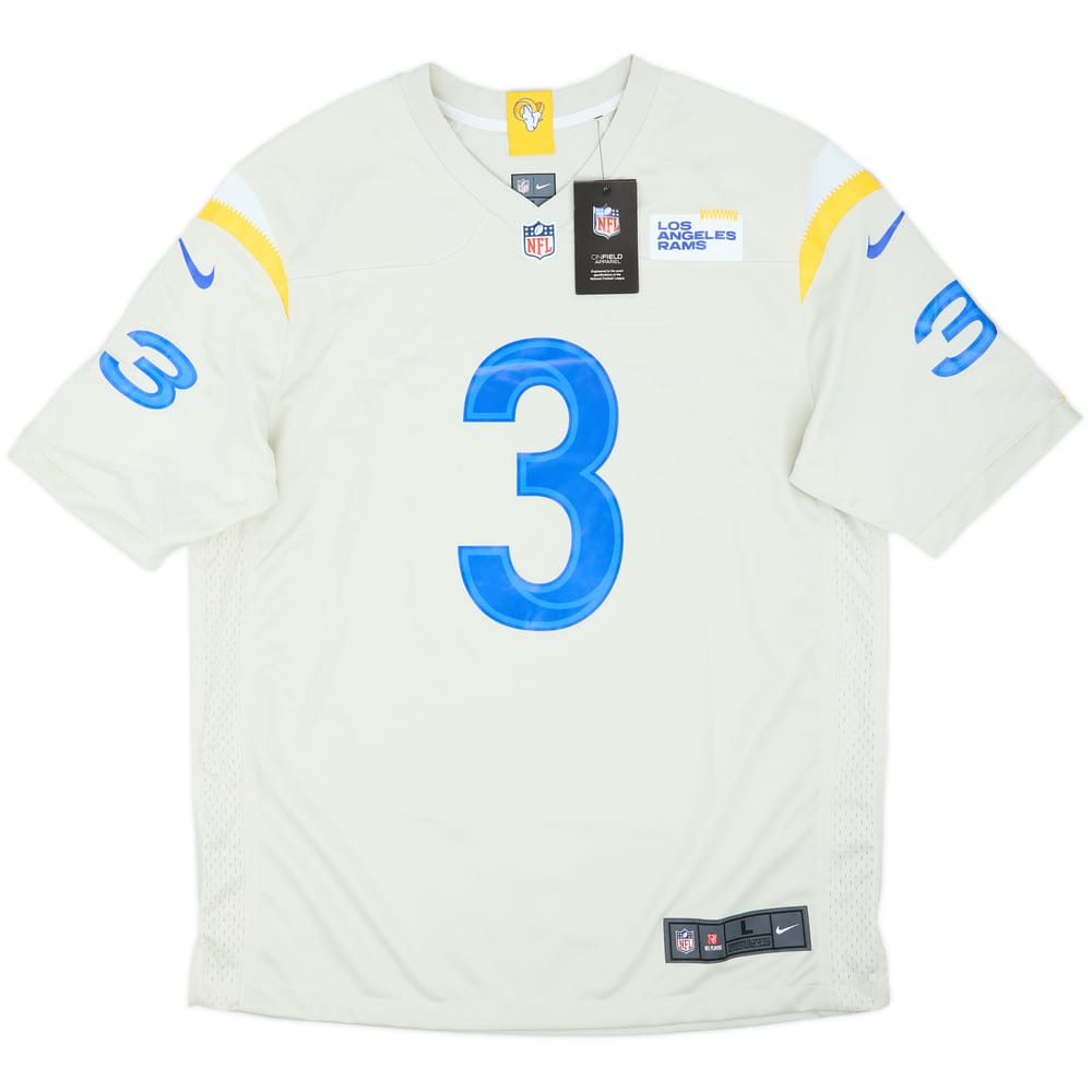 2021 LA Rams Beckham Jr #3 Nike Game Alternate Jersey (L)