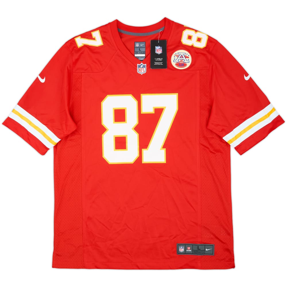 2013-25 Kansas City Chiefs Kelce #87 Nike Game Home Jersey (L)