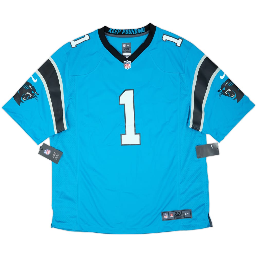 2012-19 Carolina Panthers Newton #1 Nike Game Alternate Jersey (XXL)