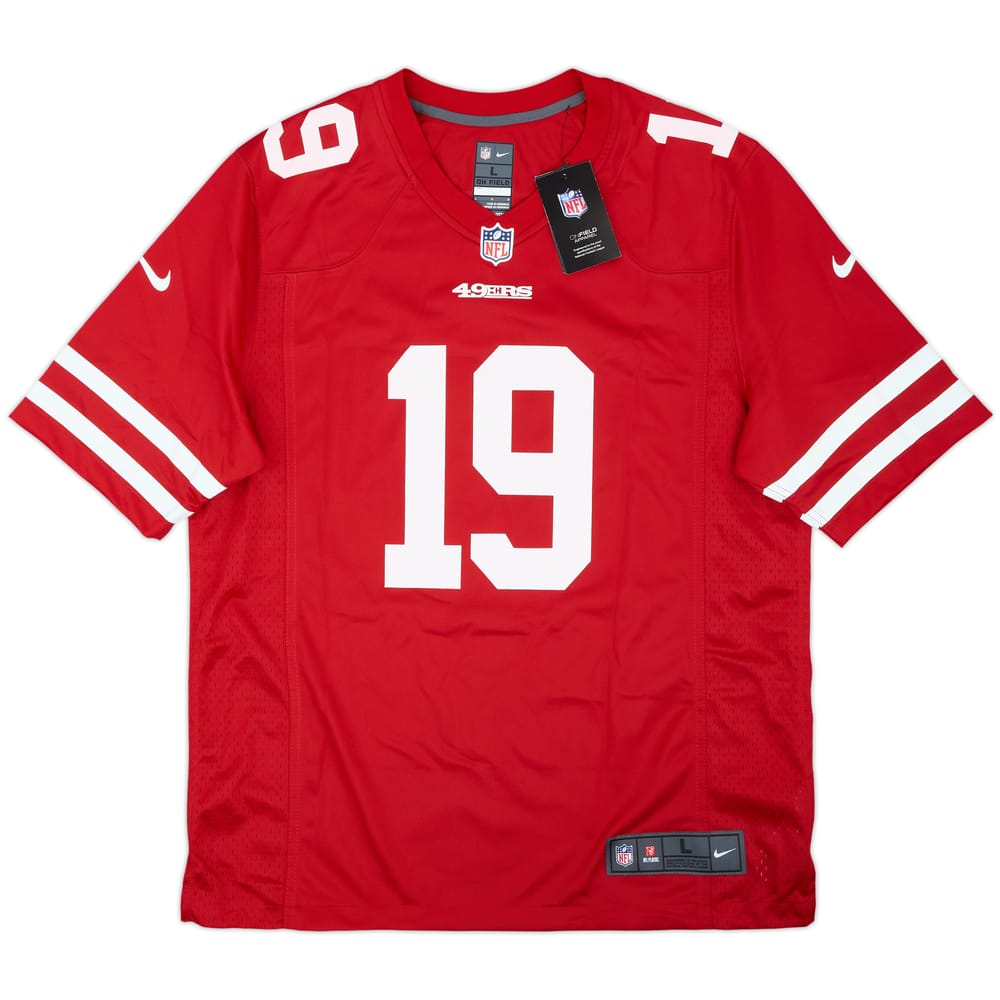 2019-21 San Francisco 49ers Samuel #19 Nike Game Home Jersey (L)