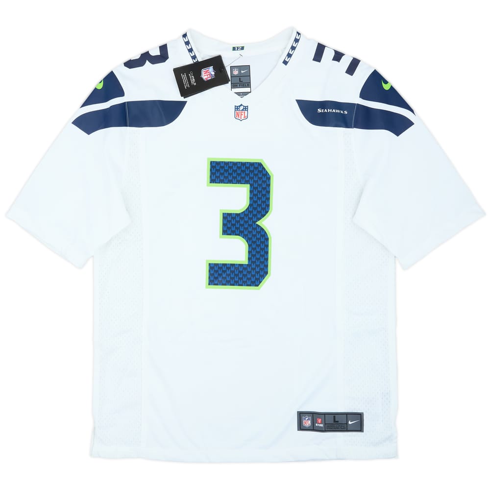2012-21 Seattle Seahawks Wilson #3 Nike Game Away Jersey (L)