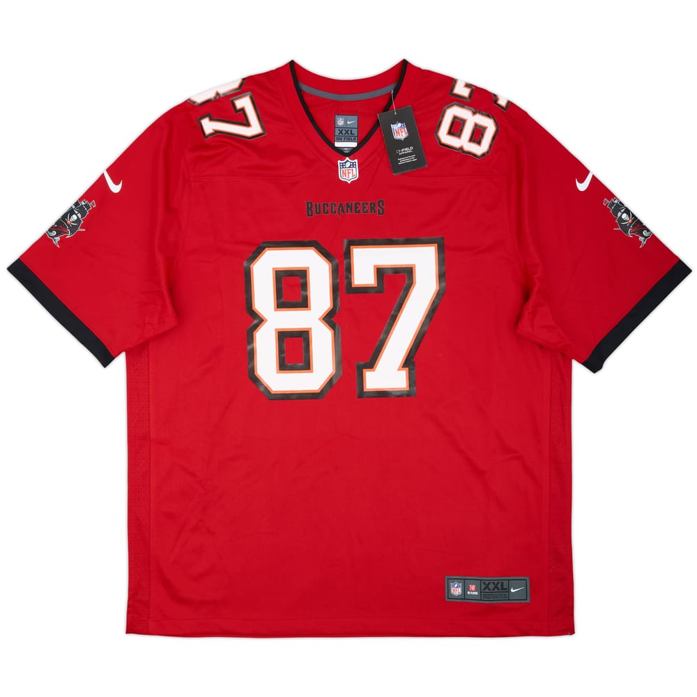 2020-21 Tampa Bay Buccaneers Gronkowski #87 Nike Game Home Jersey (XXL)