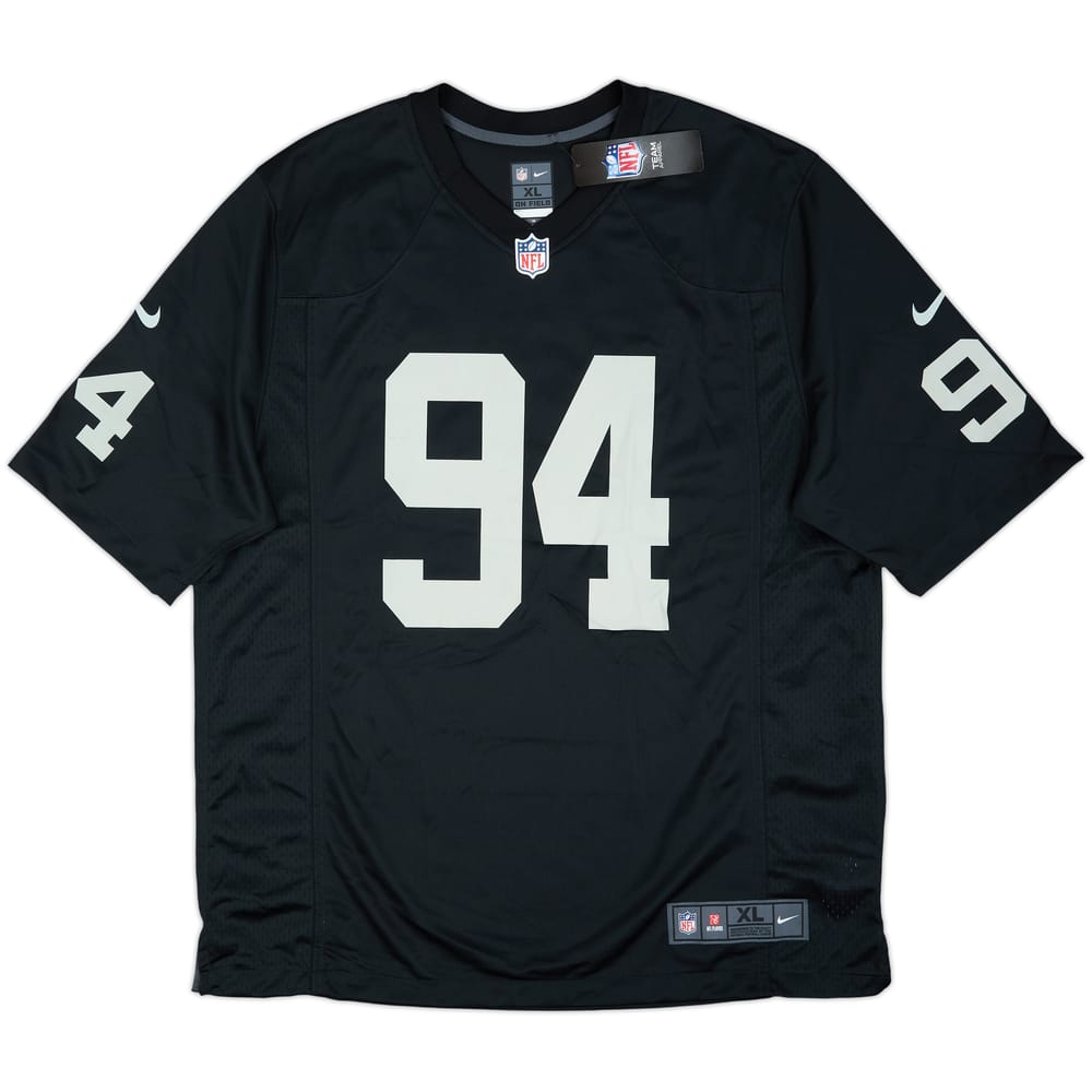 2020-21 Las Vegas Raiders Nassib #94 Nike Game Home Jersey (XL)
