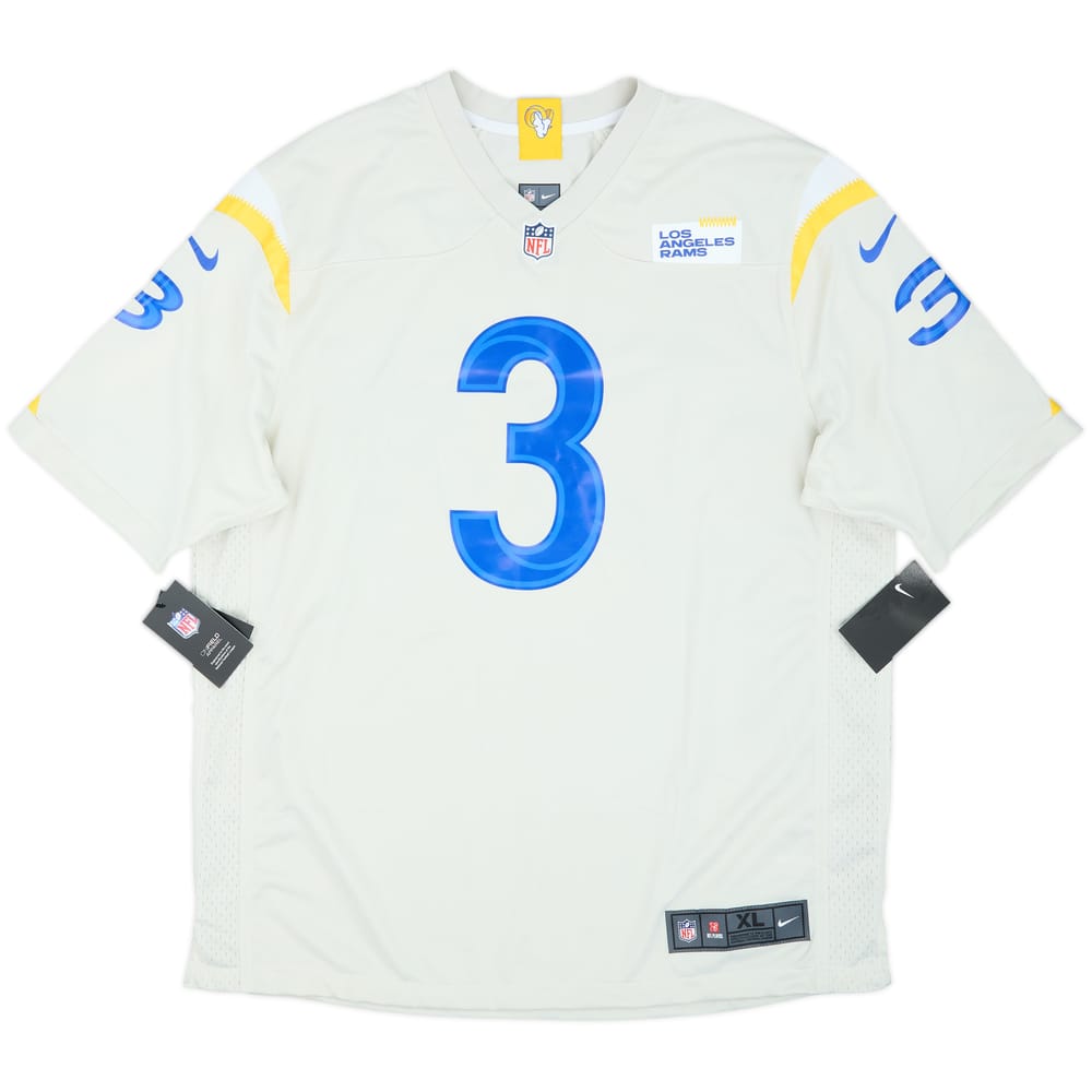 2021 LA Rams Beckham Jr #3 Nike Game Alternate Jersey (XL)