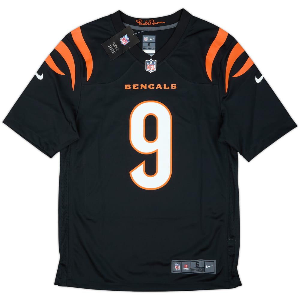 2021-25 Cincinnati Bengals Burrow #9 Nike Game Home Jersey (S)