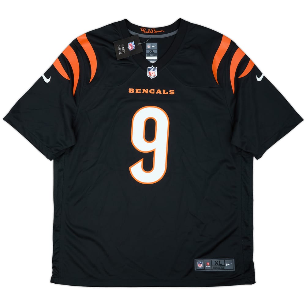 2021-25 Cincinnati Bengals Burrow #9 Nike Game Home Jersey (XL)