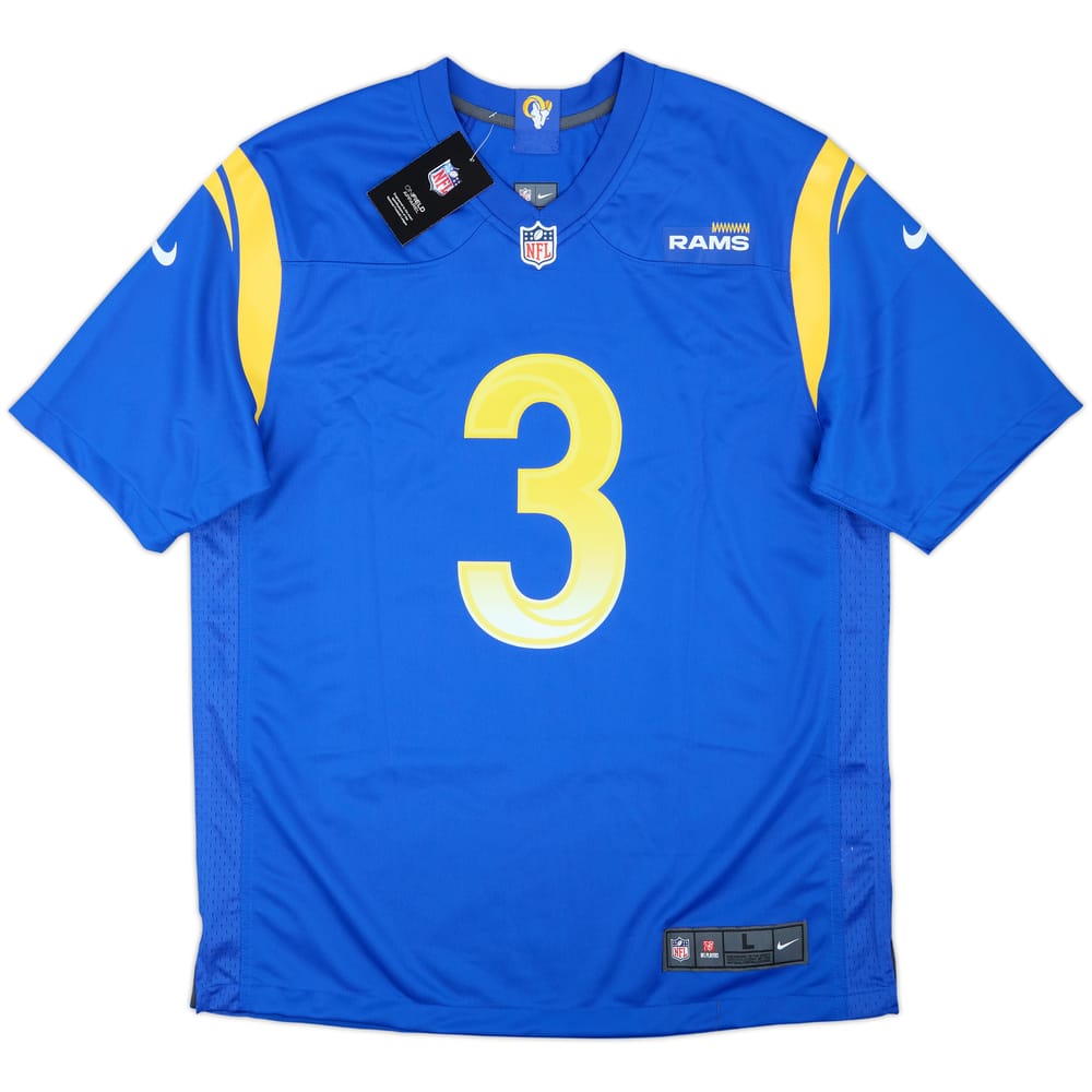 2021 LA Rams Beckham Jr #3 Nike Game Home Jersey (L)
