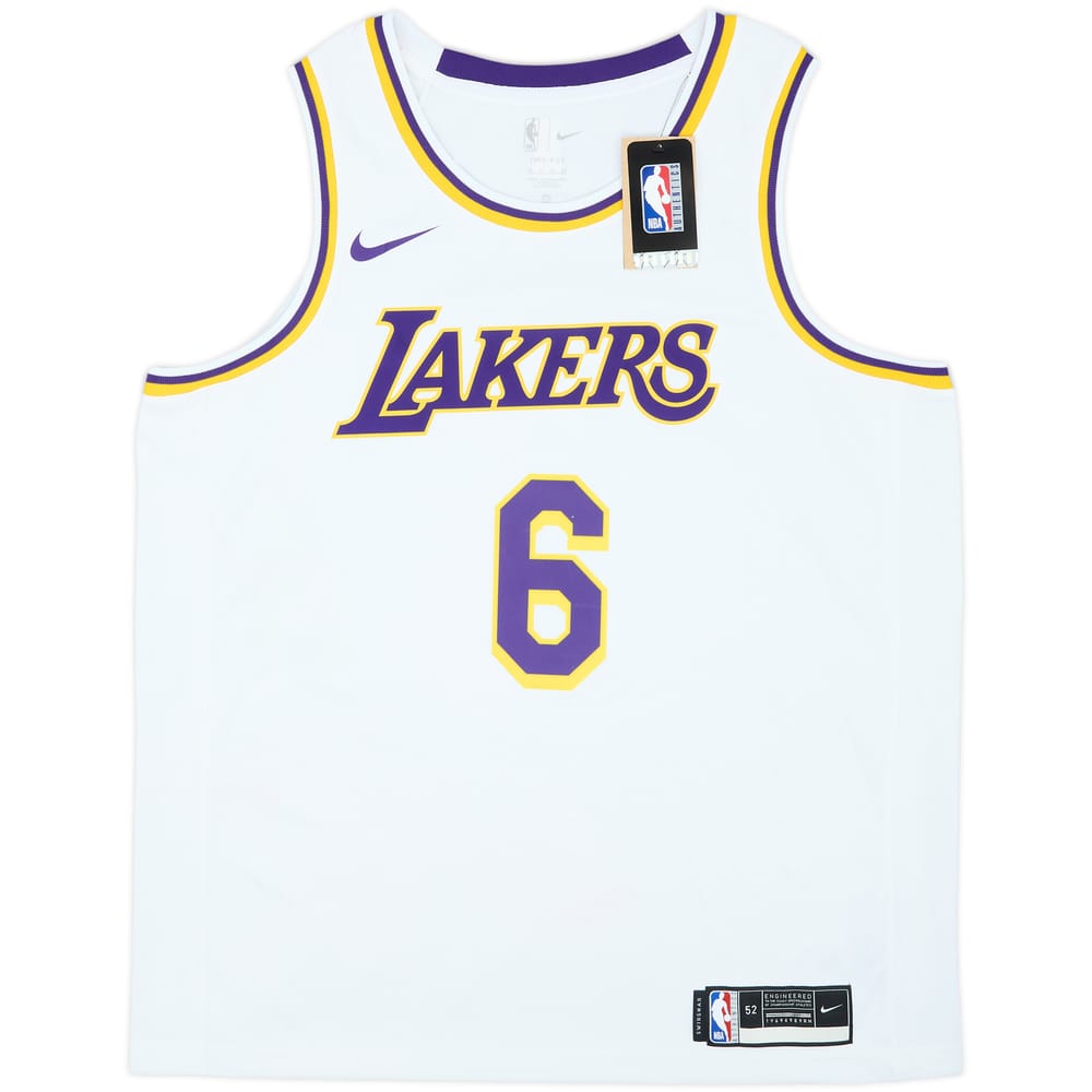 2021-23 LA Lakers James #6 Nike Swingman Home Jersey (XL)