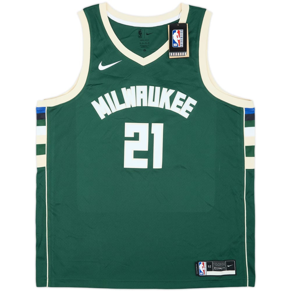 2020-23 Milwaukee Bucks Holiday #21 Nike Swingman Away Jersey (XL)