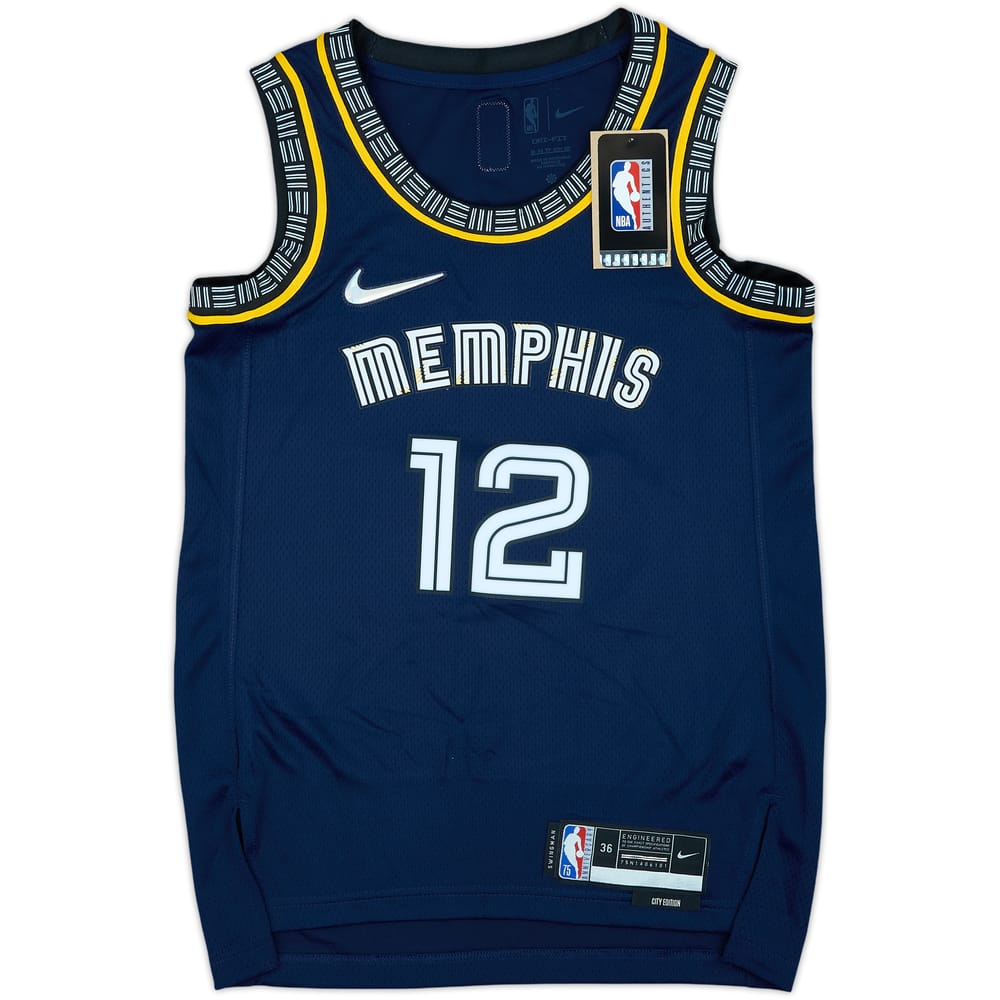 2021-22 Memphis Grizzlies Morant #12 Nike Swingman Alternate Jersey (XS)