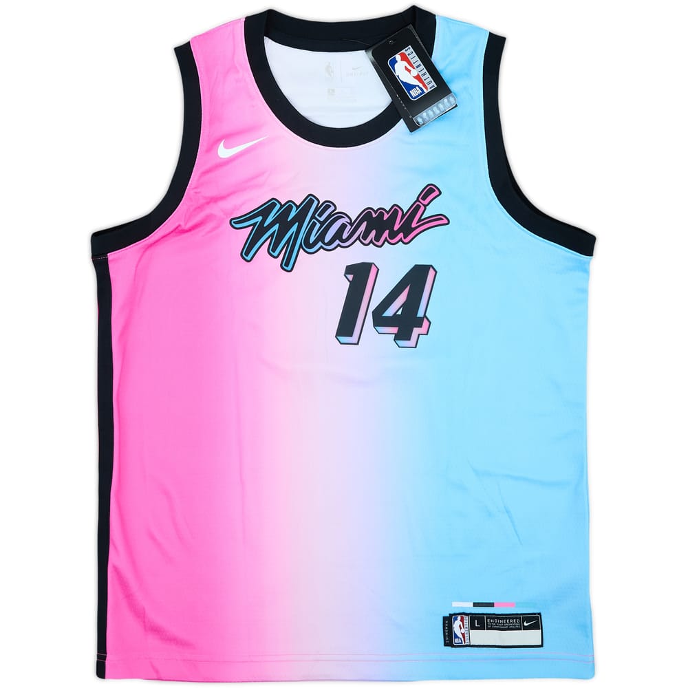 2020-21 Miami Heat Herro #14 Nike Swingman Alternate Jersey (L.Boys)