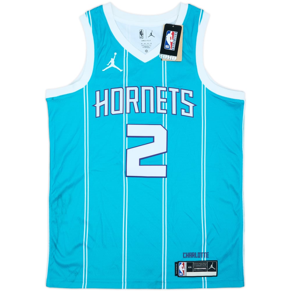 2020-21 Charlotte Hornets Ball #2 Jordan Swingman Away Jersey (M)