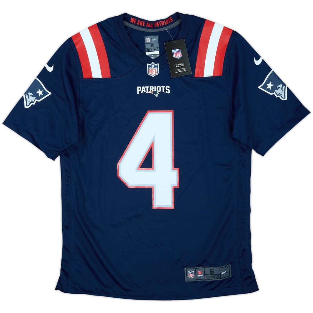 2020-21 New England Patriots Stidham #4 Nike Game Home Jersey (S)