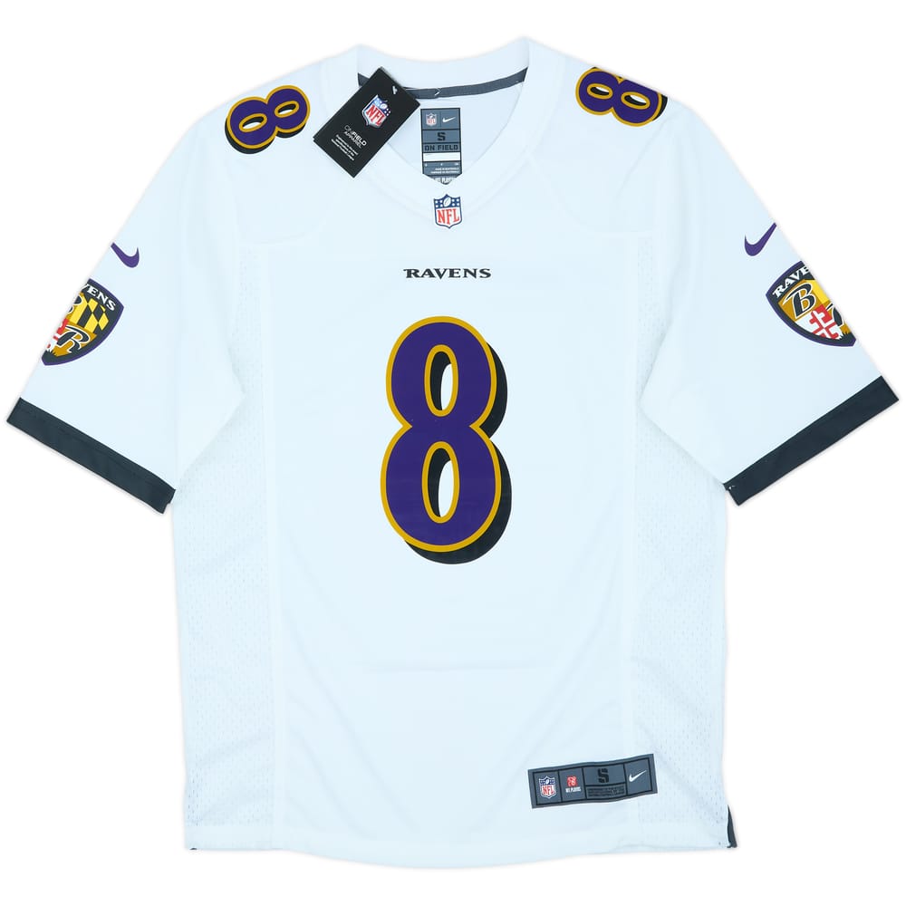 2018-25 Baltimore Ravens Jackson #8 Nike Game Away Jersey (S)