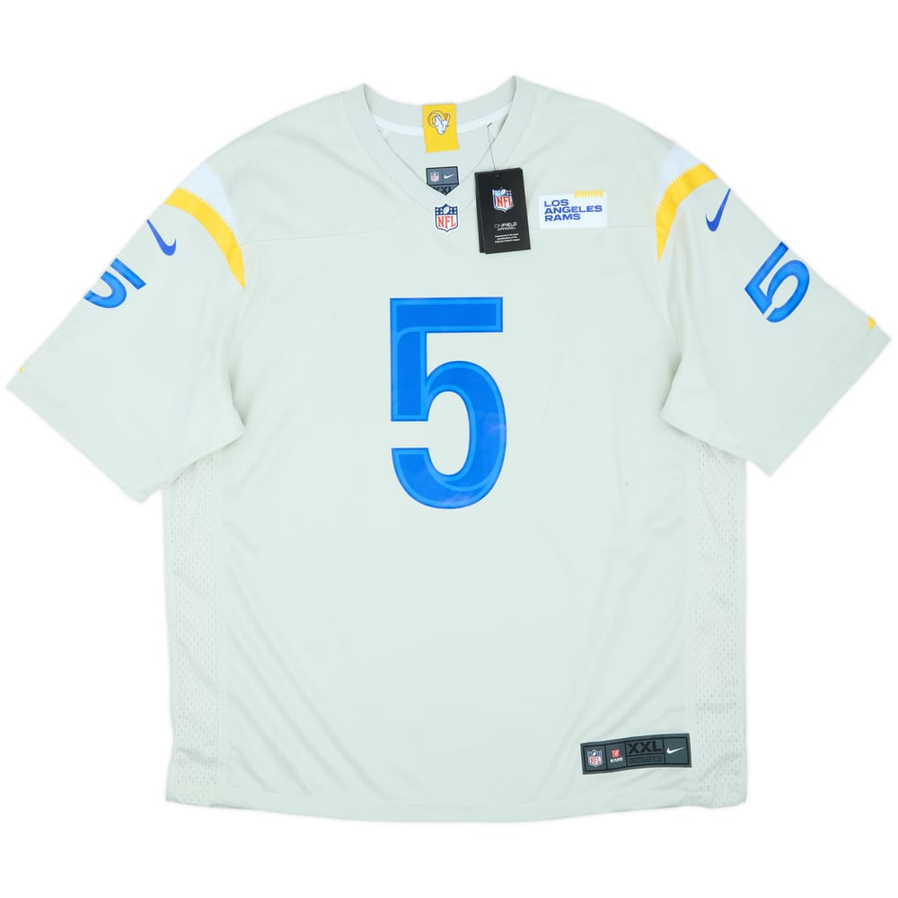 2021-22 LA Rams Ramsey #5 Nike Game Alternate Jersey (XXL)