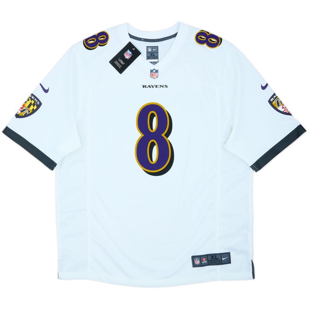 2018-25 Baltimore Ravens Jackson #8 Nike Game Away Jersey (XL)