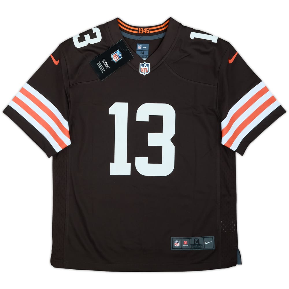 2020-21 Cleveland Browns Beckham Jr #13 Nike Game Home Jersey (M.Boys)