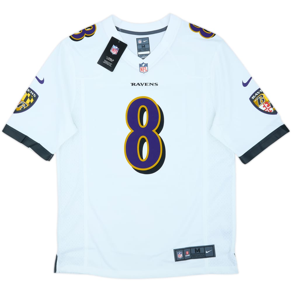2018-25 Baltimore Ravens Jackson #8 Nike Game Away Jersey (M)