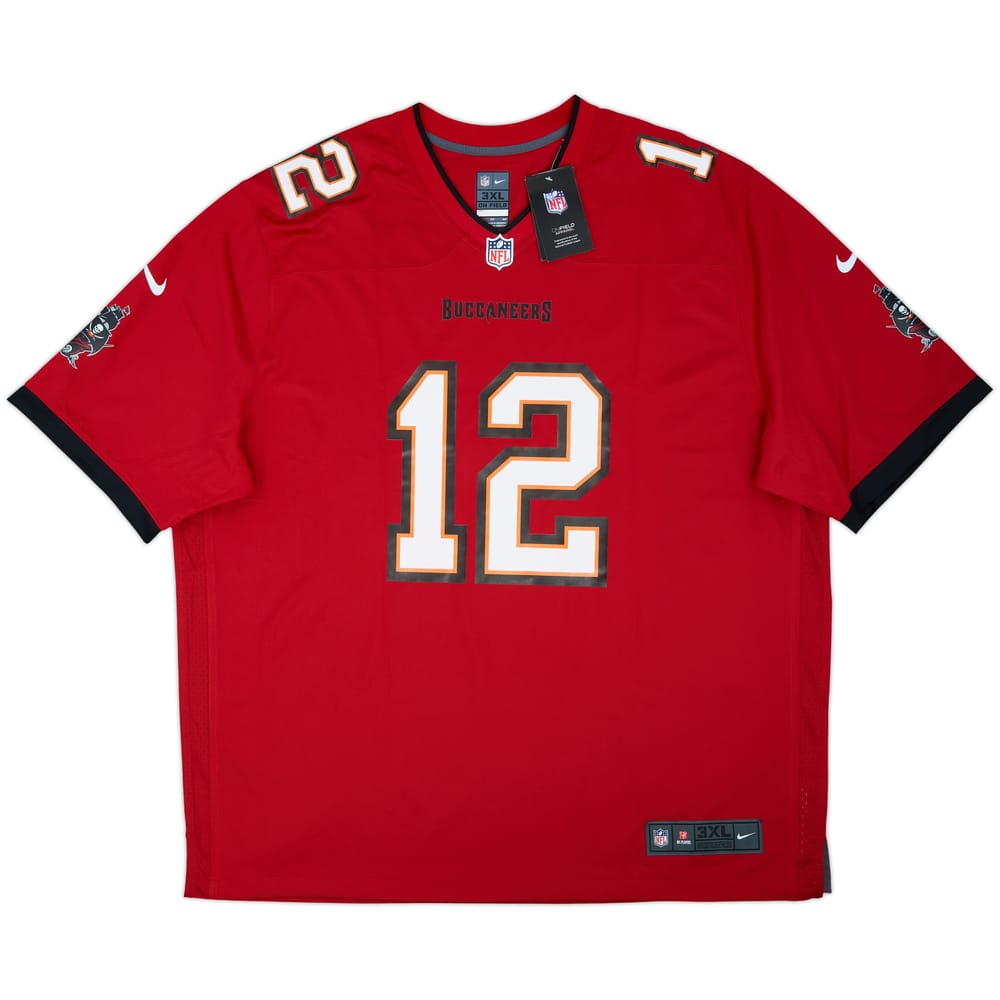 2020-22 Tampa Bay Buccaneers Brady #12 Nike Game Home Jersey (3XL)