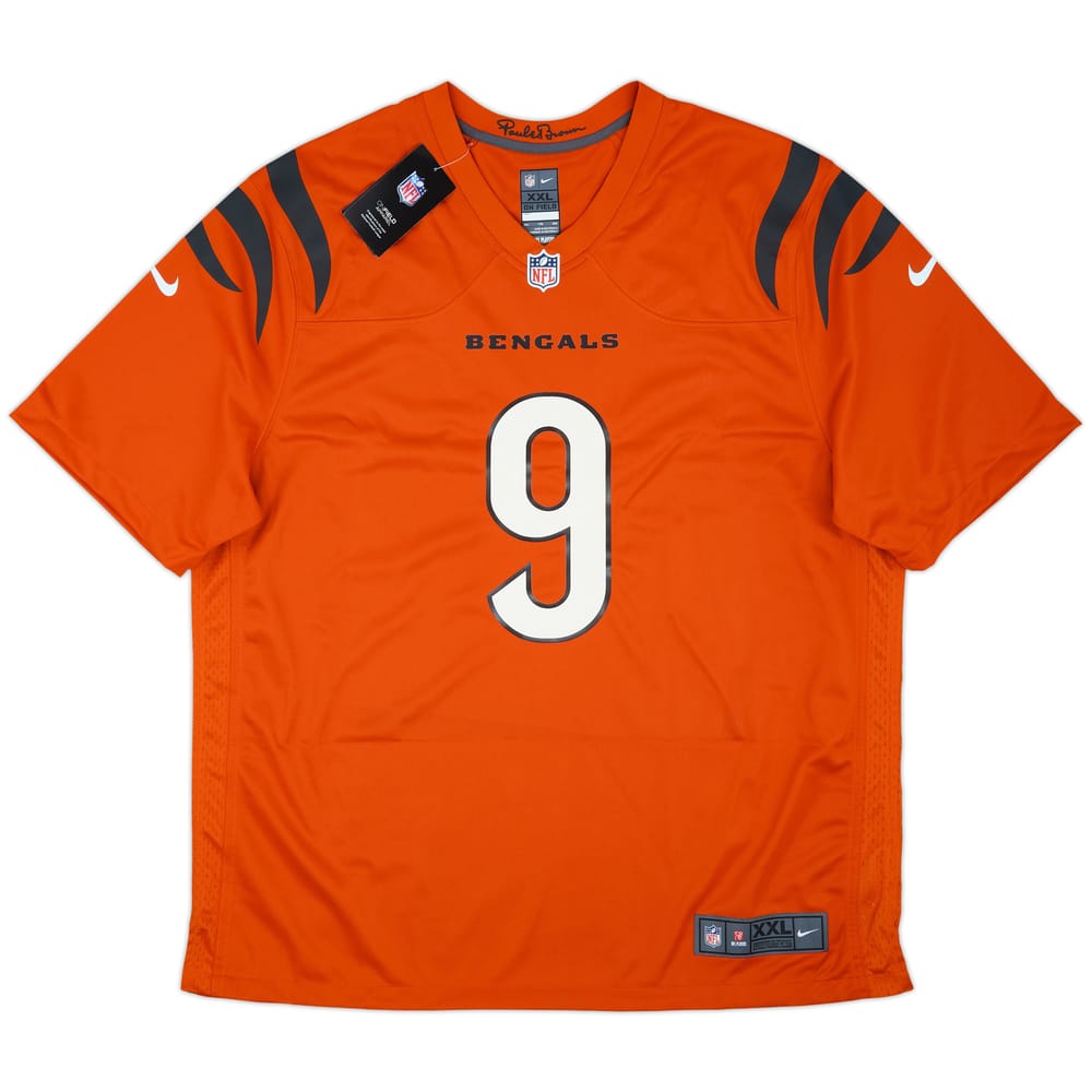 2021-25 Cincinnati Bengals Burrow #9 Nike Game Alternate Jersey (XXL)