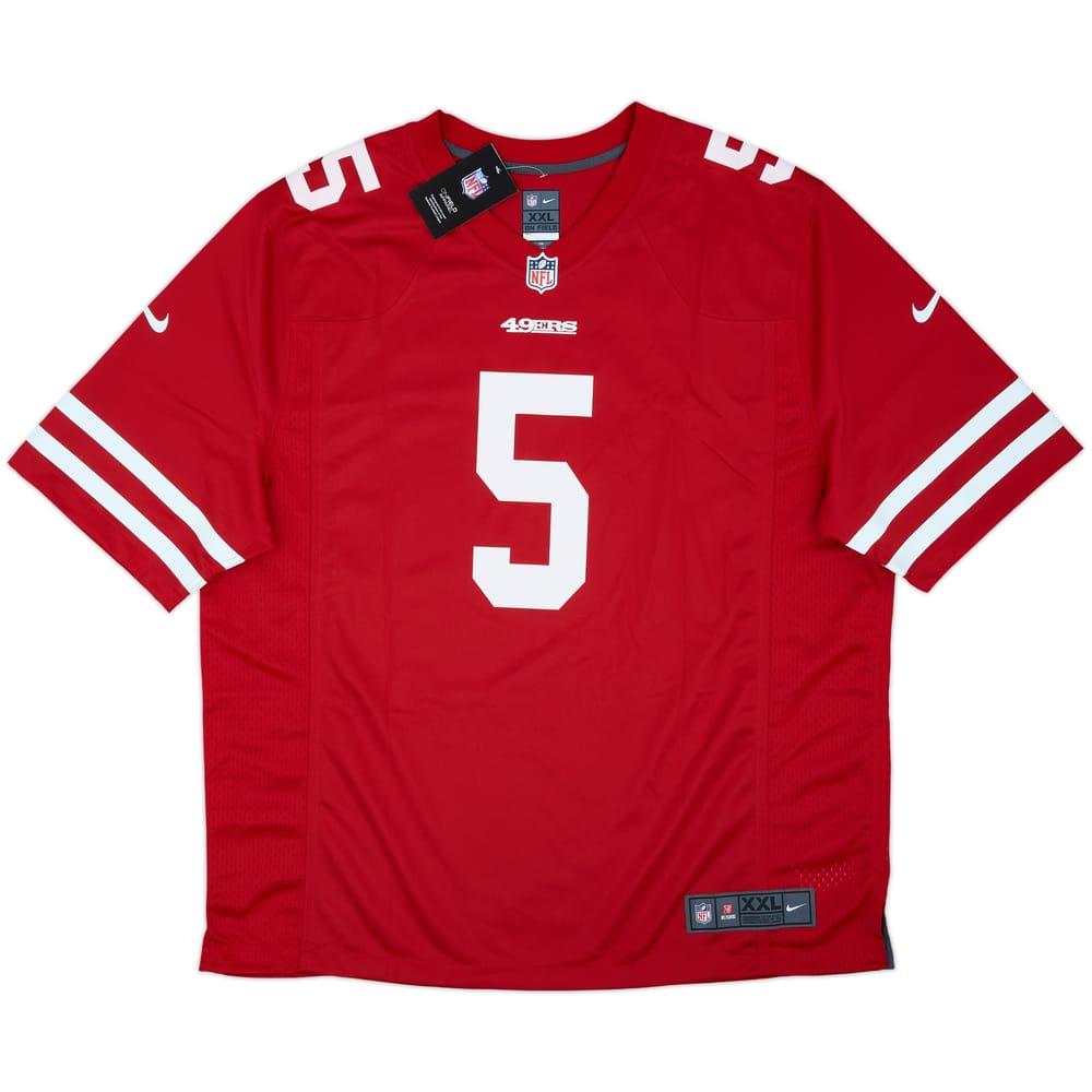 2021 San Francisco 49ers Lance #5 Nike Game Home Jersey (XXL)