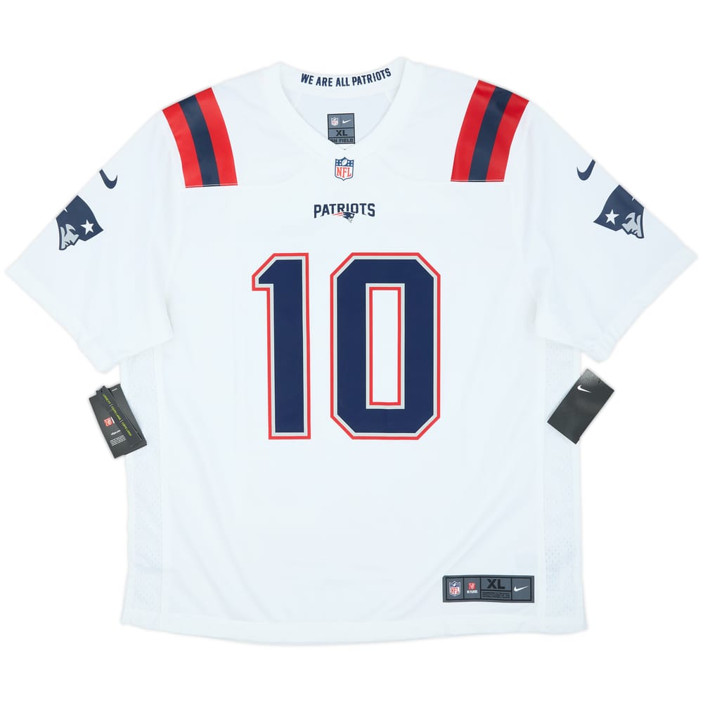 2021-23 New England Patriots Jones #10 Nike Game Away Jersey (XL)