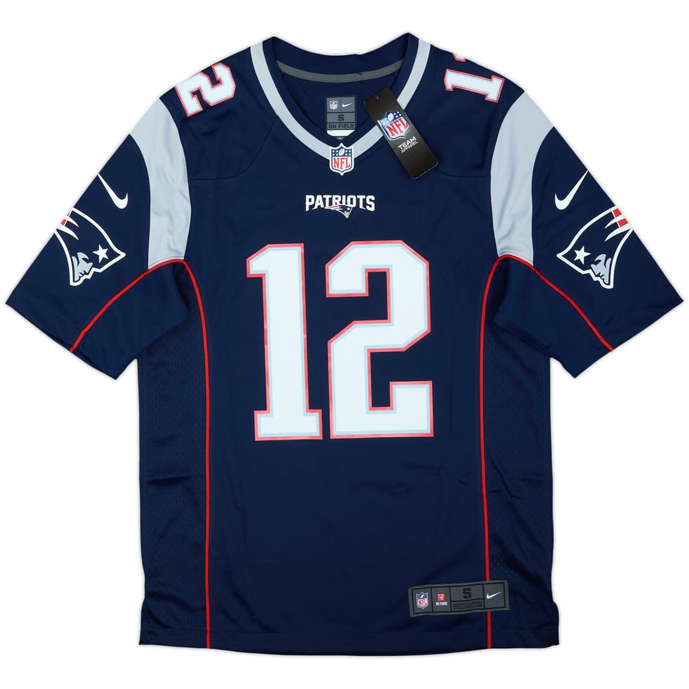 2012-19 New England Patriots Brady #12 Nike Game Home Jersey (S)