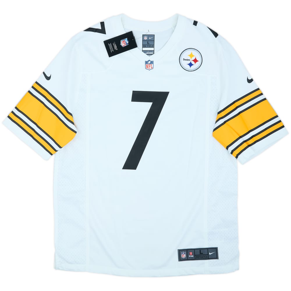 2012-21 Pittsburgh Steelers Roethlisberger #7 Nike Game Away Jersey (L)