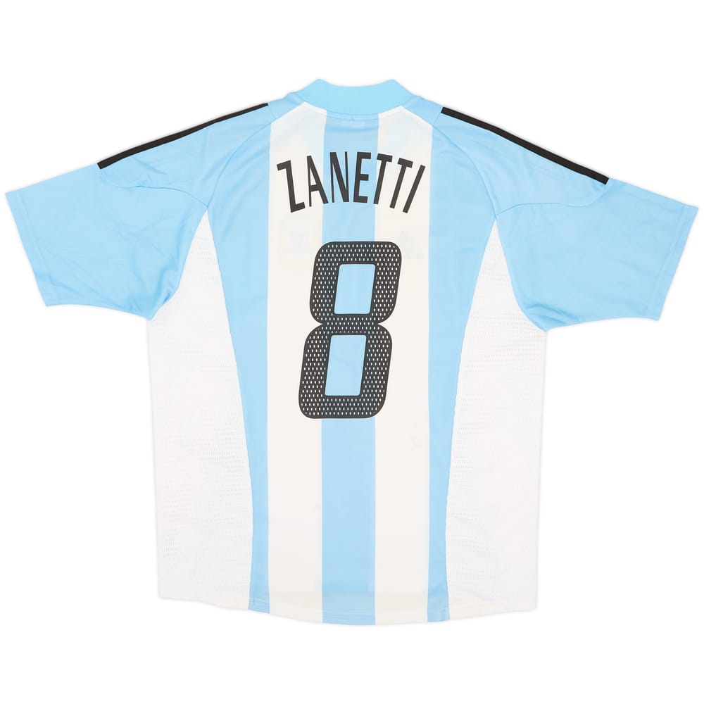 2002-04 Argentina Home Shirt Zanetti #8 - 5/10 - (L)