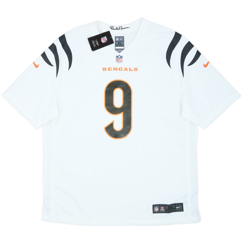 2021-25 Cincinnati Bengals Burrow #9 Nike Game Away Jersey (XL)