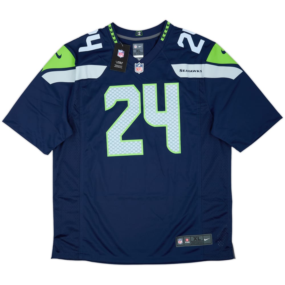 2019 Seattle Seahawks Lynch #24 Nike Game Home Jersey (XL)