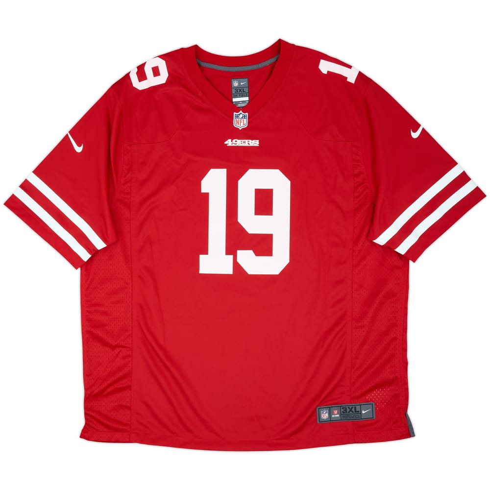 2019-21 San Francisco 49ers Samuel #19 Nike Game Home Jersey (3XL)