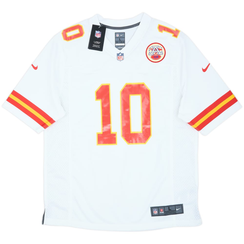 2016-21 Kansas City Chiefs Hill #10 Nike Game Away Jersey (L)