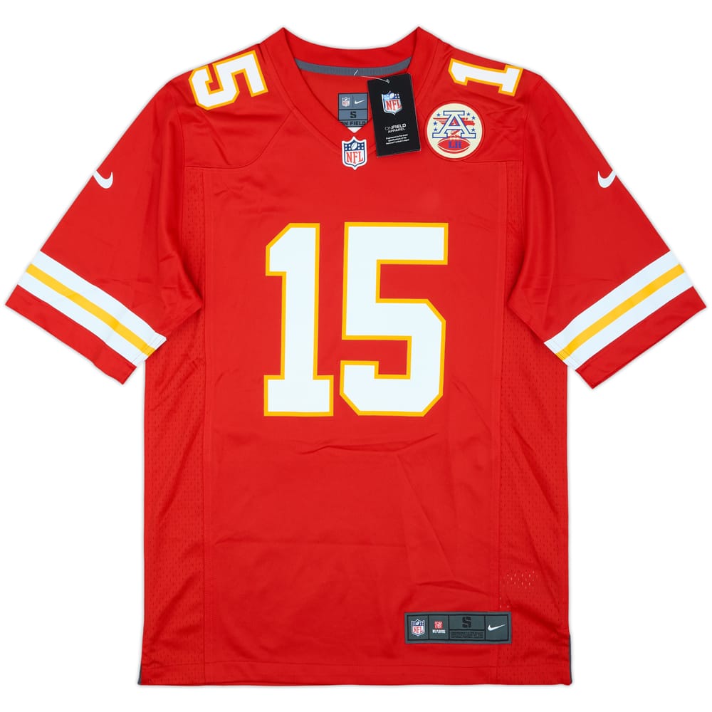 2017-25 Kansas City Chiefs Mahomes #15 Nike Game Home Jersey (S)