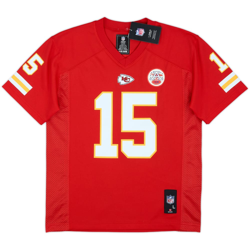 2017-25 Kansas City Chiefs Mahomes #15 NFL Replica Home Jersey (L.Boys)