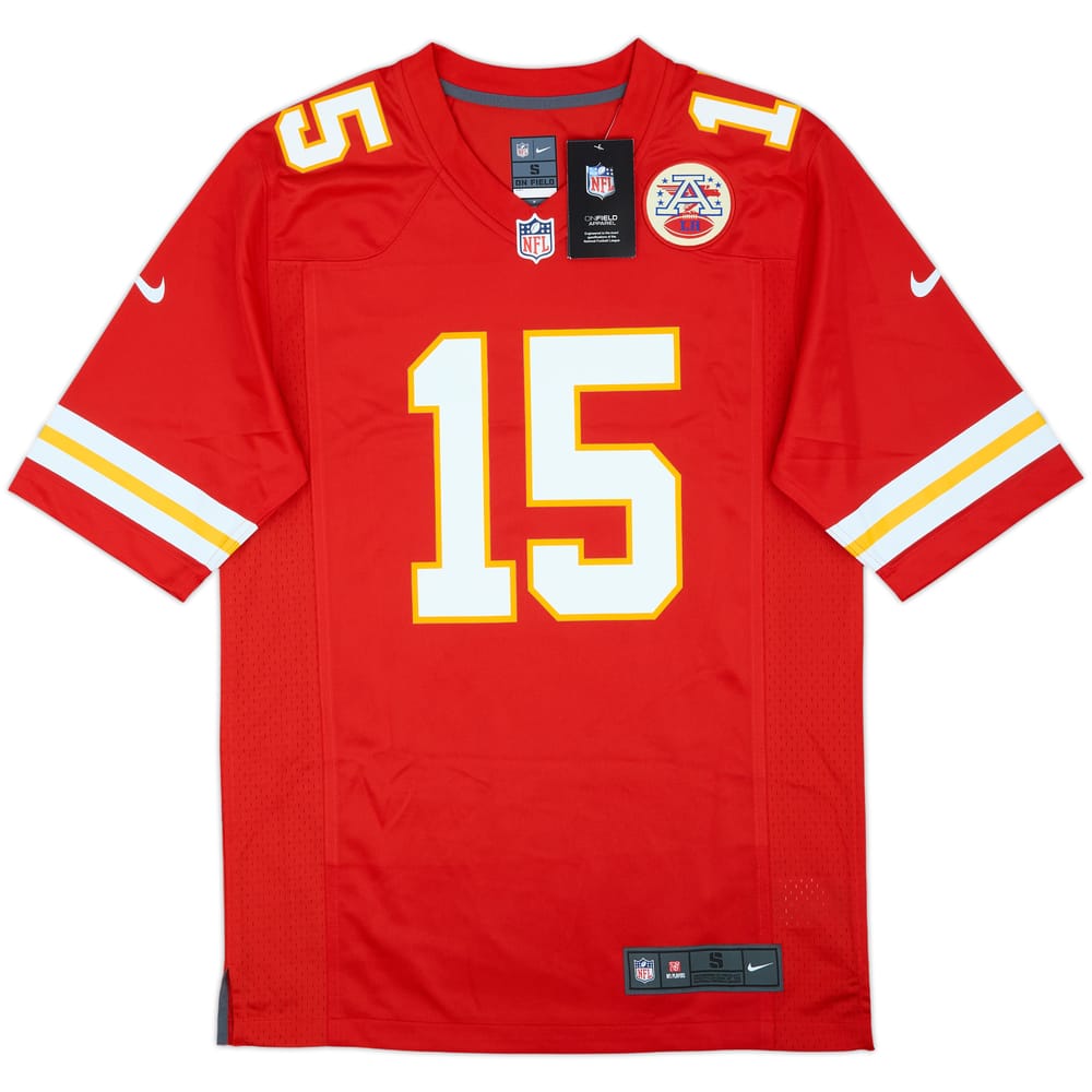 2017-25 Kansas City Chiefs Mahomes #15 Nike Game Home Jersey (S)