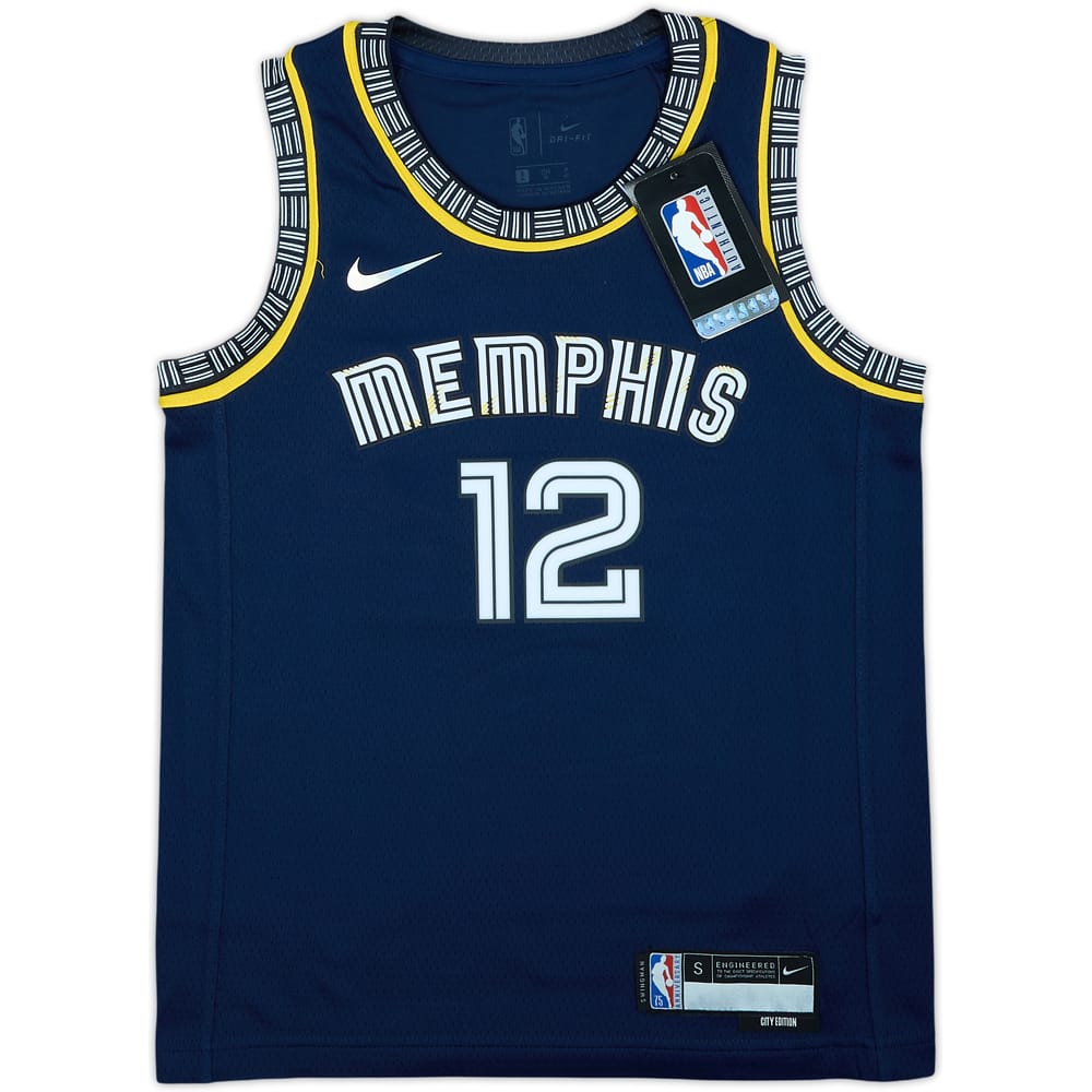 2021-22 Memphis Grizzlies Morant #12 Nike Swingman Alternate Jersey (S.Boys)