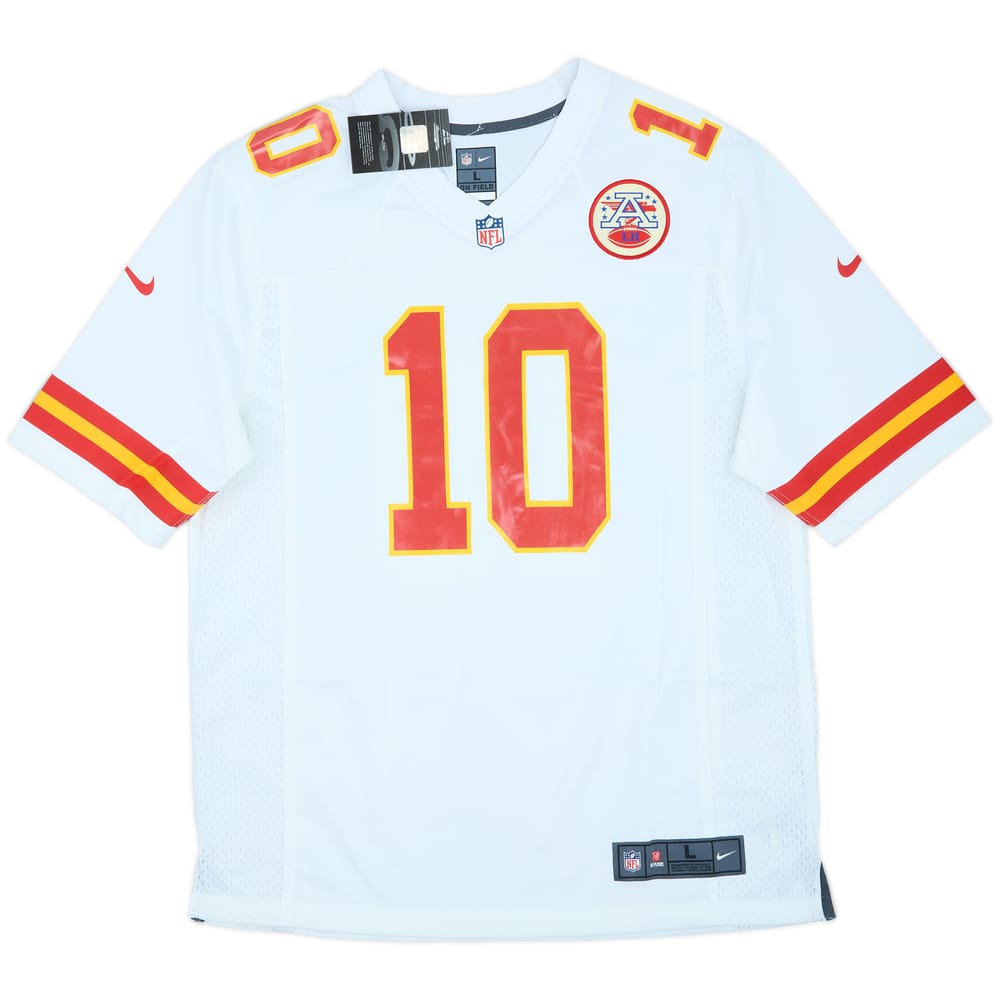2016-21 Kansas City Chiefs Hill #10 Nike Game Away Jersey (L)