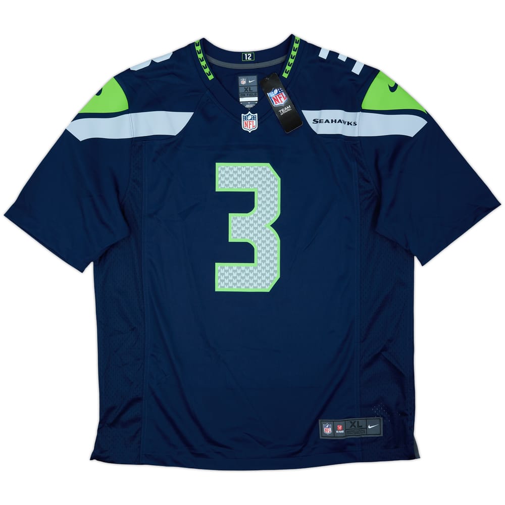 2012-21 Seattle Seahawks Wilson #3 Nike Game Home Jersey (XL)