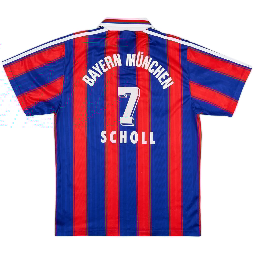 1995-97 Bayern Munich Home Shirt Scholl #7 - 5/10 - (S)
