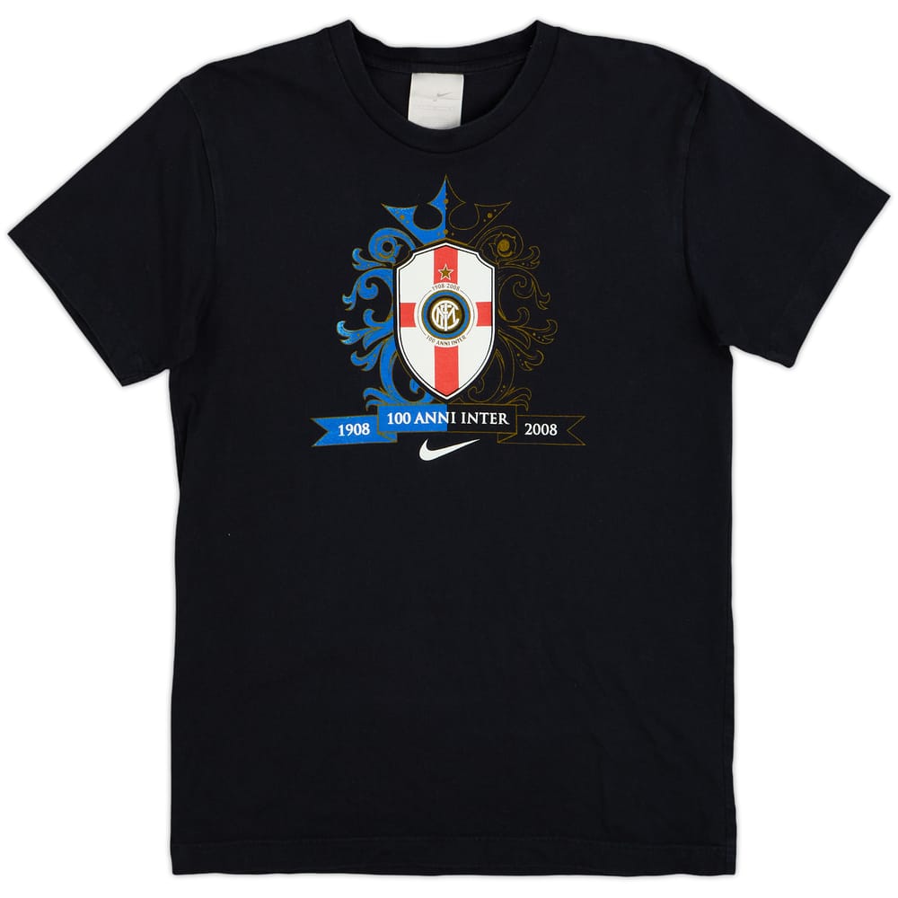 2008-09 Inter Milan Nike 100th Anniversary Cotton Tee - 9/10 - (M)