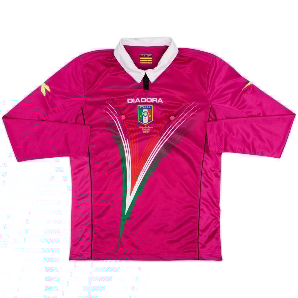 2012-13 Italy Diadora Referee L/S Shirt - 8/10 - (M)