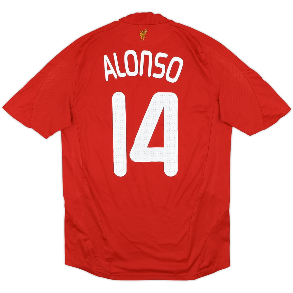 2008-10 Liverpool Home Shirt Alonso #14 - 8/10 - (M)