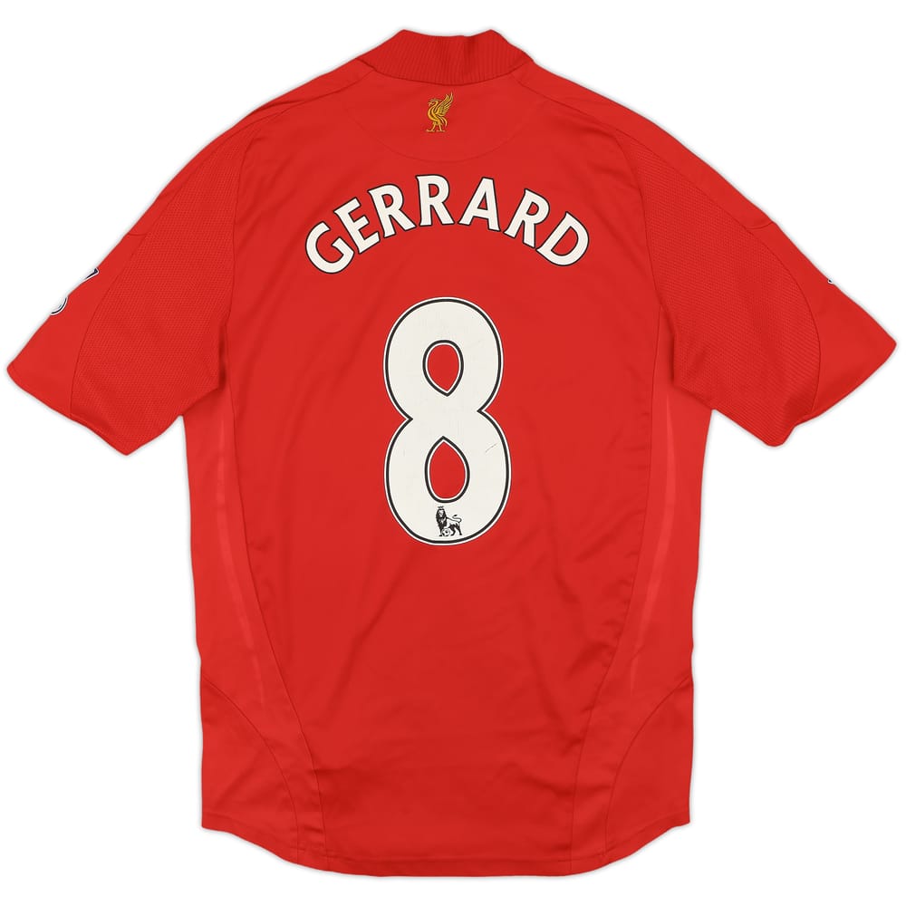 2008-10 Liverpool Home Shirt Gerrard #8 - 6/10 - (S)
