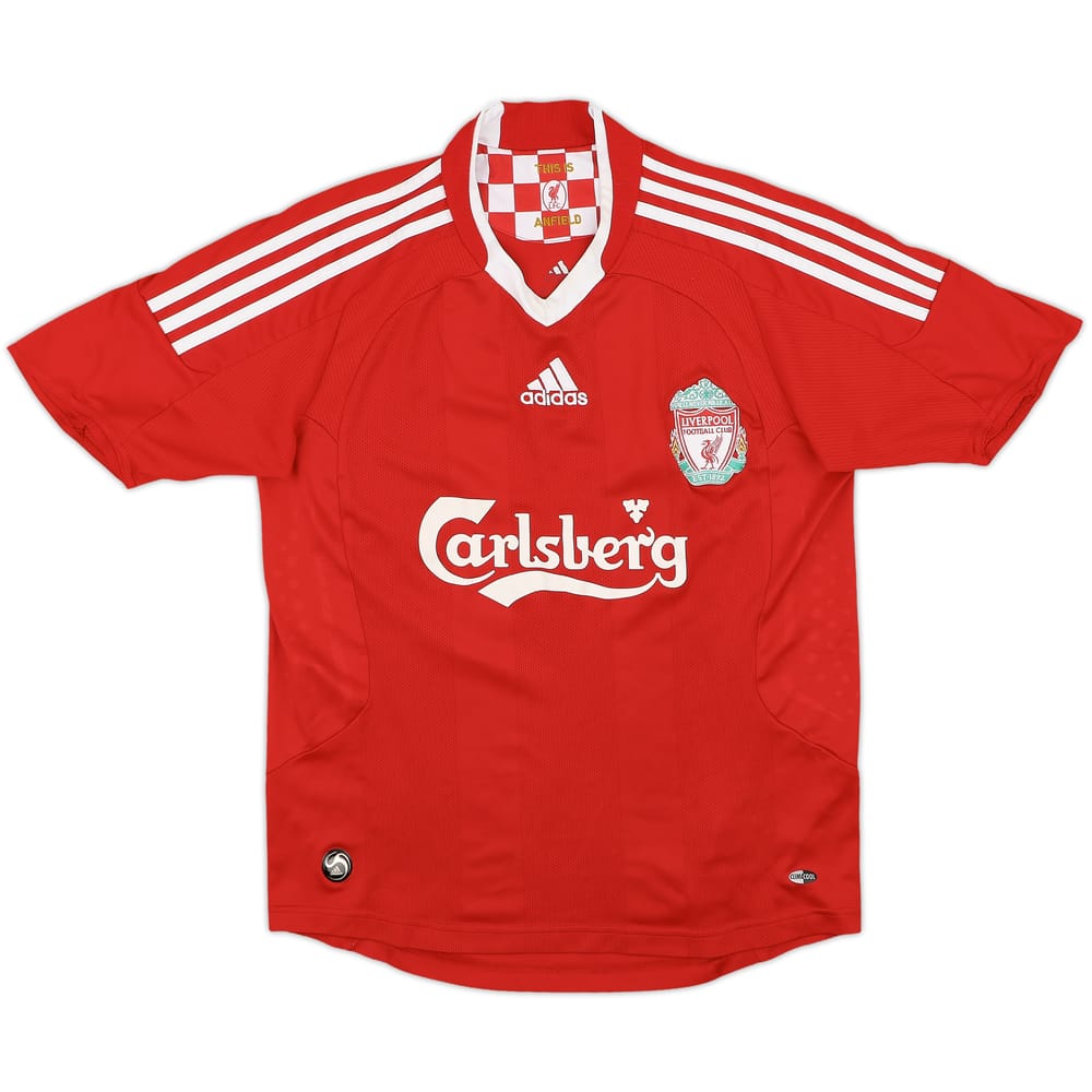 2008-10 Liverpool Home Shirt - 9/10 - (L.Boys)