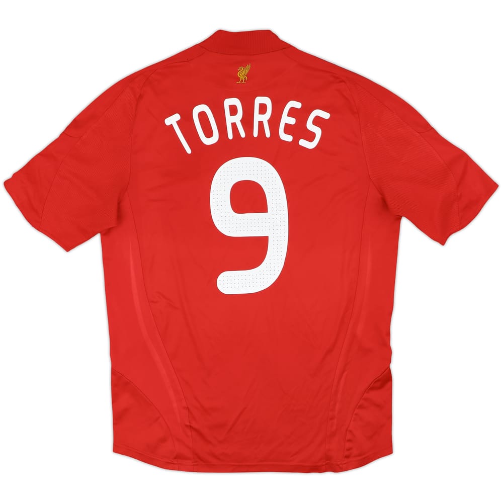 2008-10 Liverpool Home Shirt Torres #9 - 7/10 - (L)