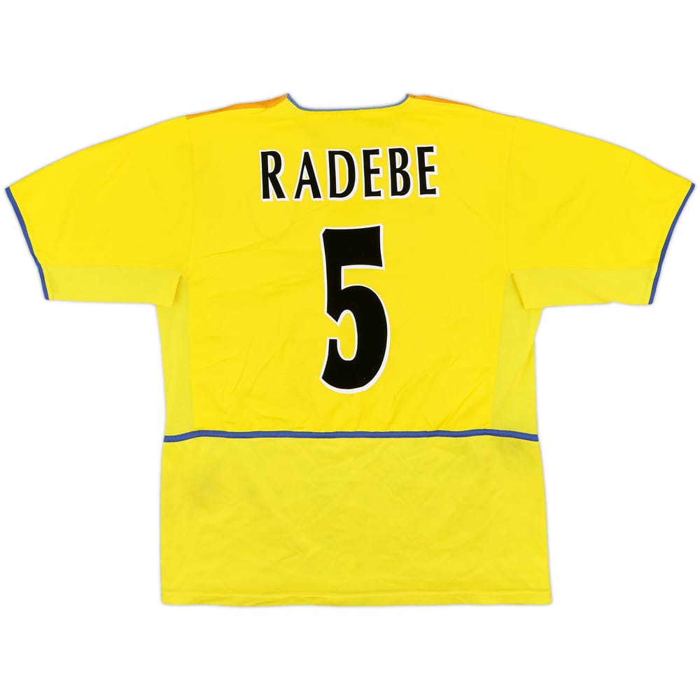 2002-03 Leeds United Away Shirt Radebe #5 - 8/10 - (L)