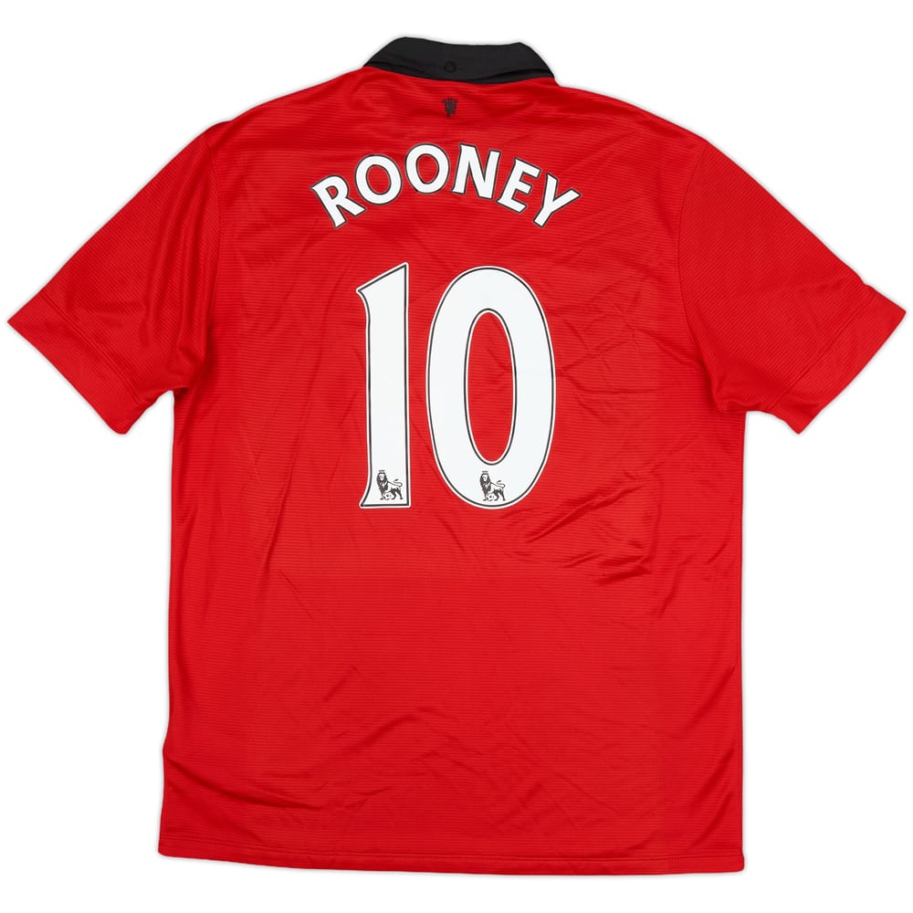 2013-14 Manchester United Home Shirt Rooney #10 - 6/10 - (L)
