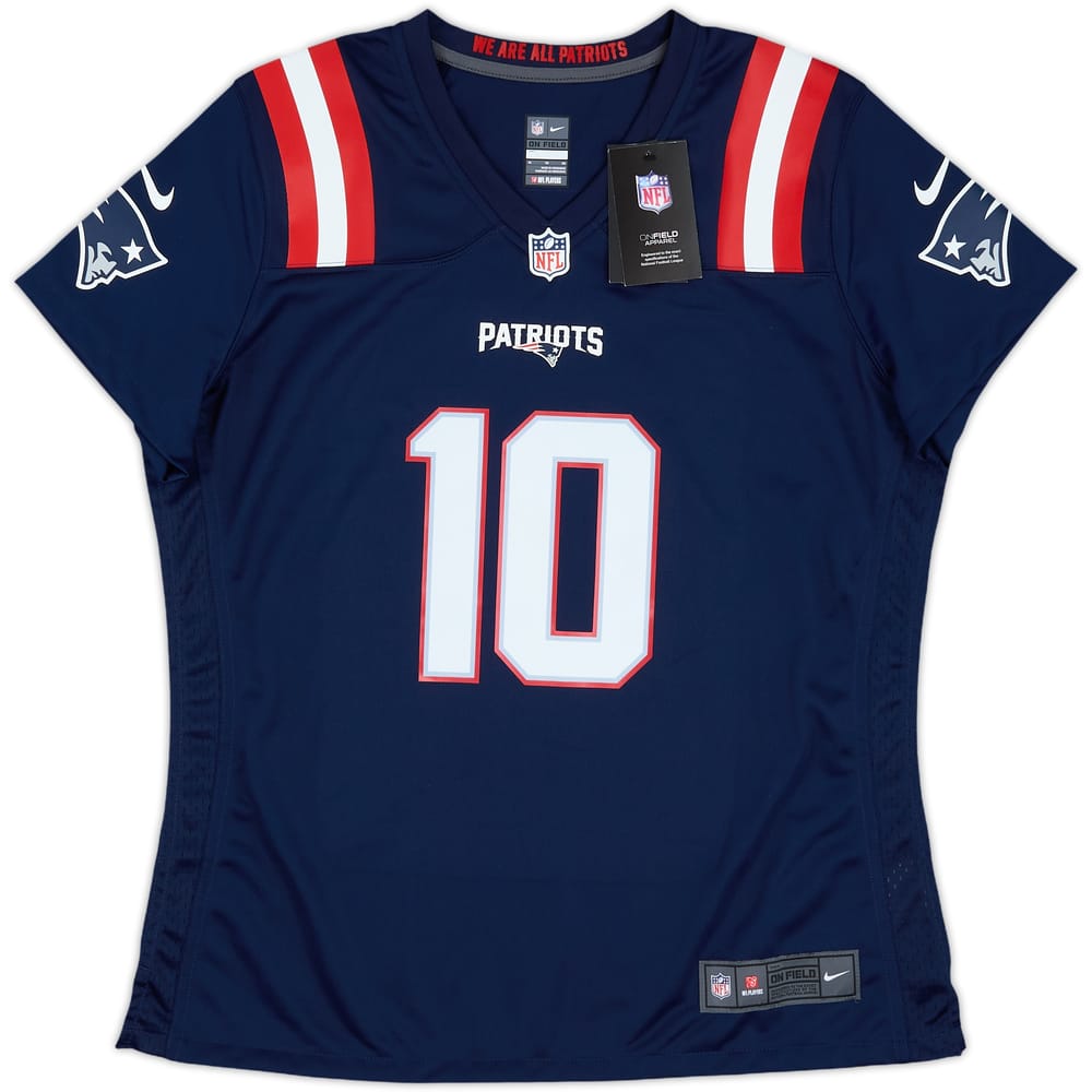 2021-23 New England Patriots Jones #10 Nike Game Home Jersey Womens (XL)