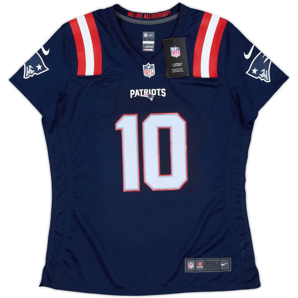 2021-23 New England Patriots Jones #10 Nike Game Home Jersey Womens (L)